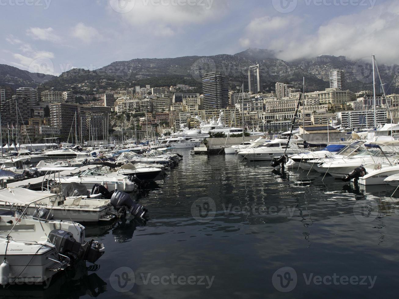 monaco at the mediterranean sea photo