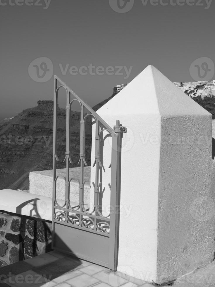 the island of Santorin photo