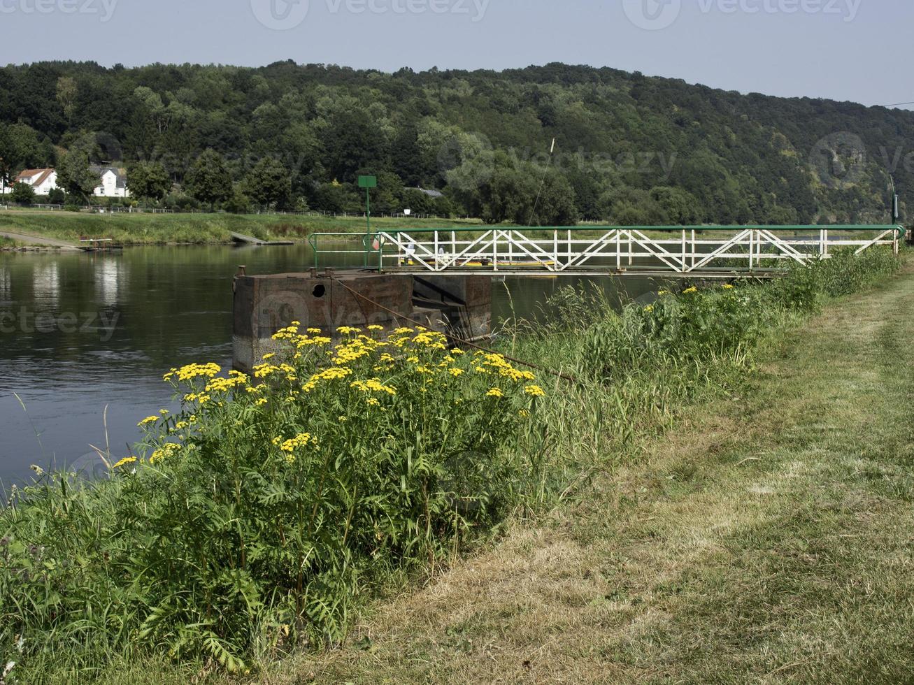 the weser river in germany photo