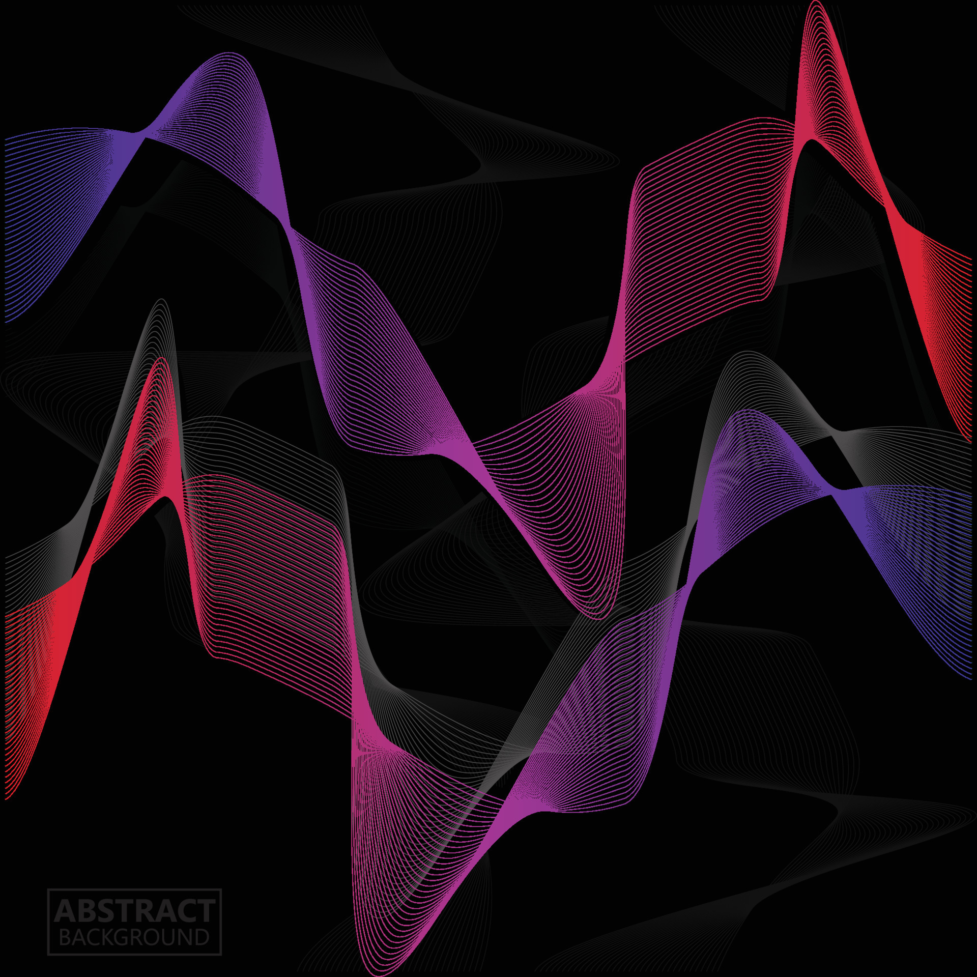 Sound Wave Background Design, Ultrasonic Gradient Wallpaper Illustration  10906052 Vector Art at Vecteezy