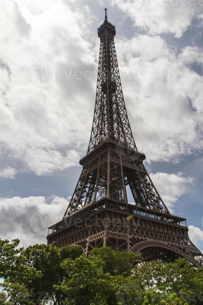 Eiffel Tower Paris portrait view photo