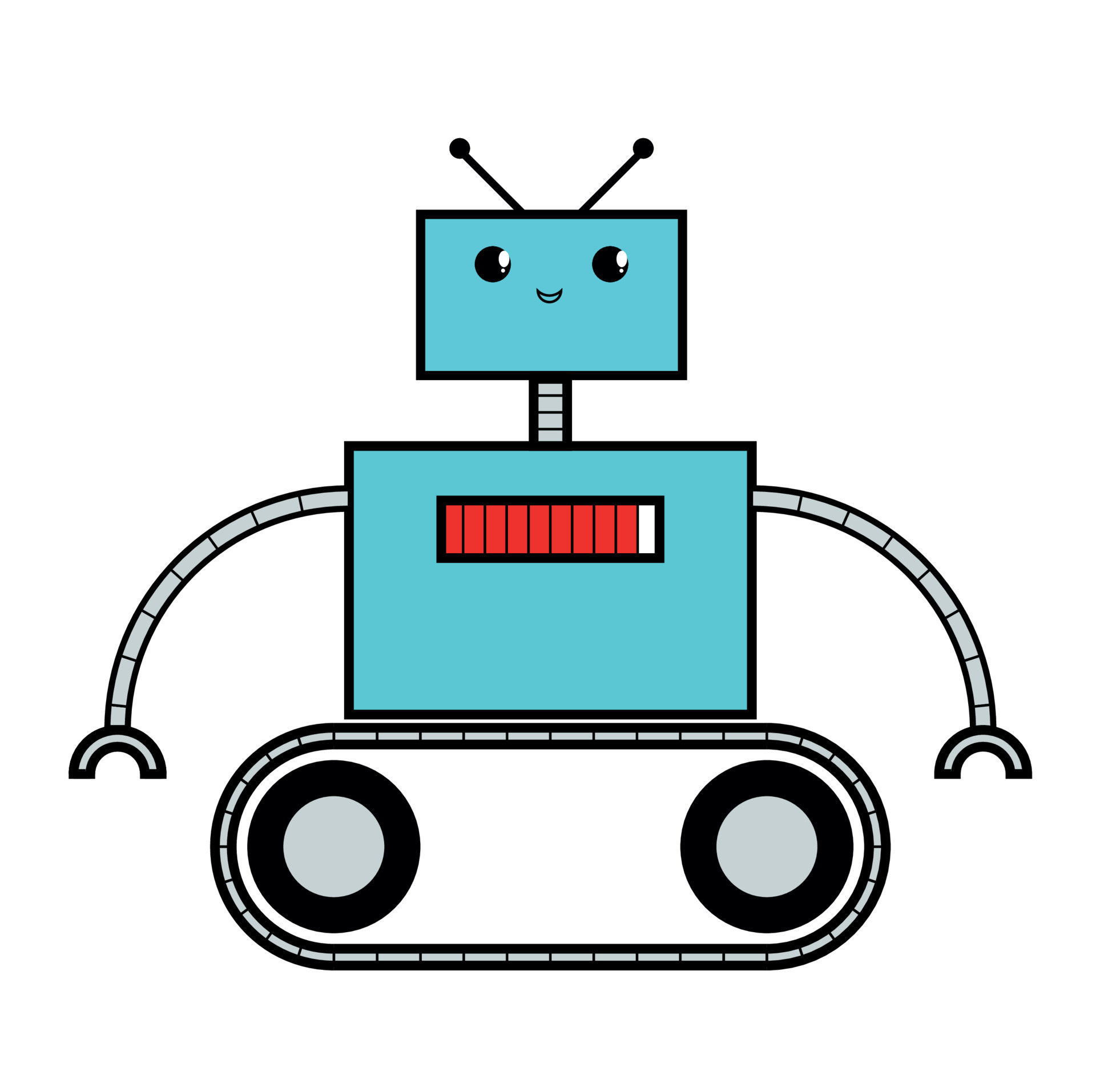 Vector robot in cartoon style 10906812 Vector Art at Vecteezy