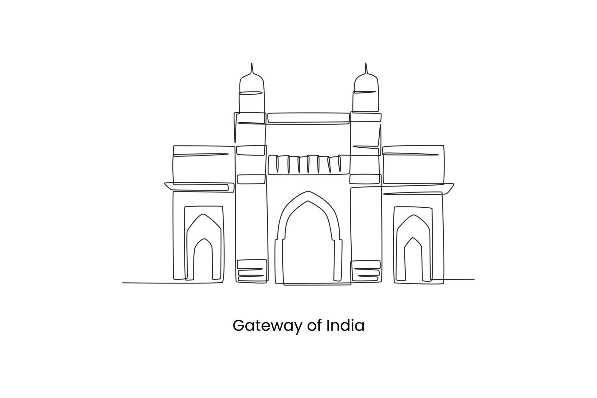 Gateway Of India Drawing gateway-of-india-drawing