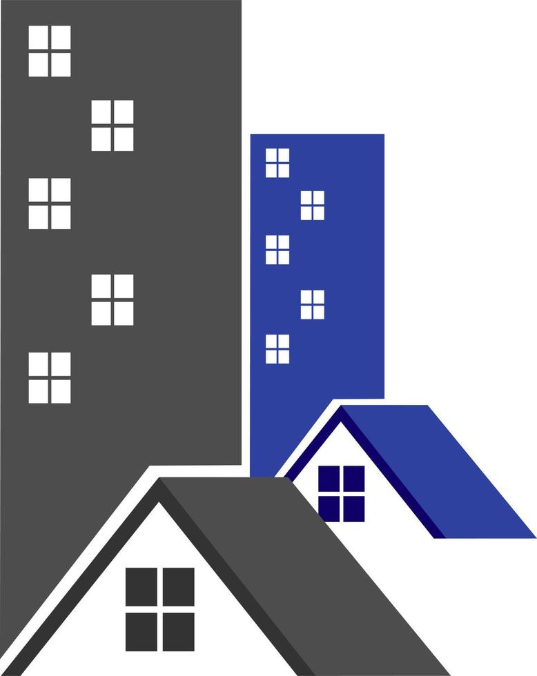 Vector illustration icon of house in simple flat design. Good for anything related to real estate, architecture, residential