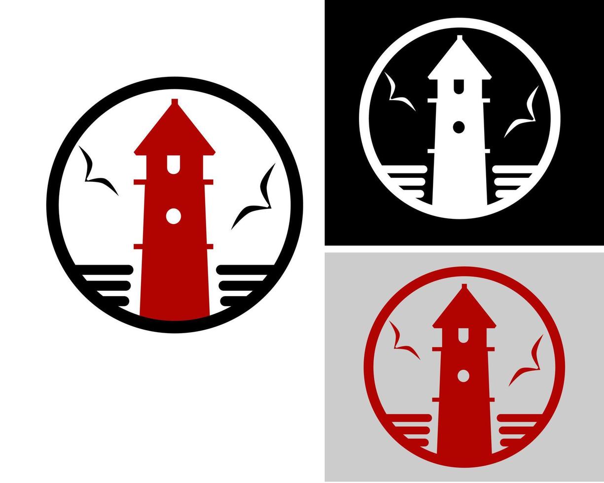 simple lighthouse vector illustration in flat design. Suitable for anything related to sea, sailor, ocean, harbour, fisherman