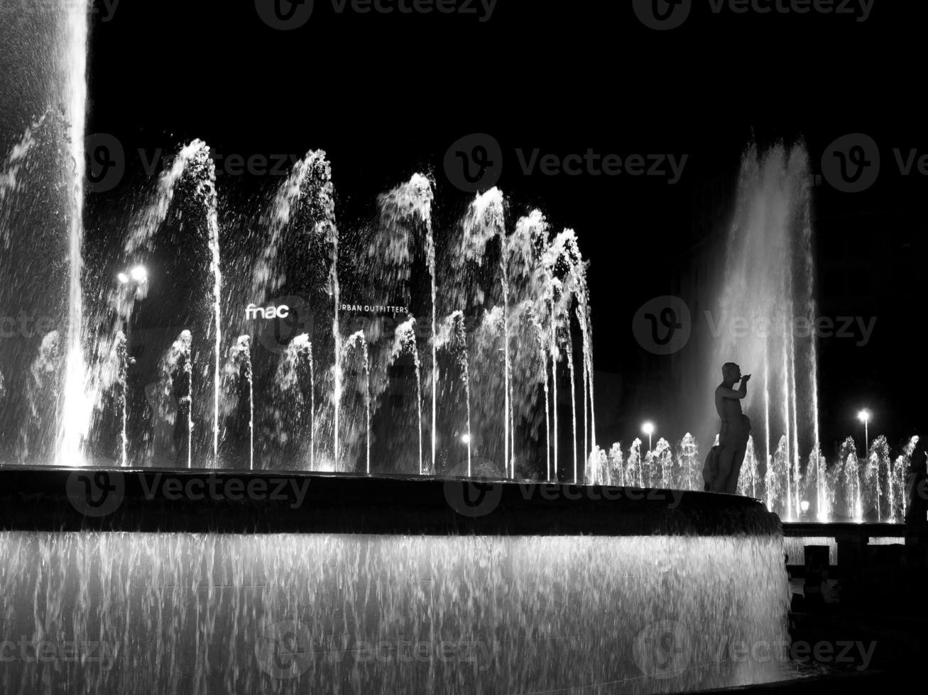 Barcelona at night photo