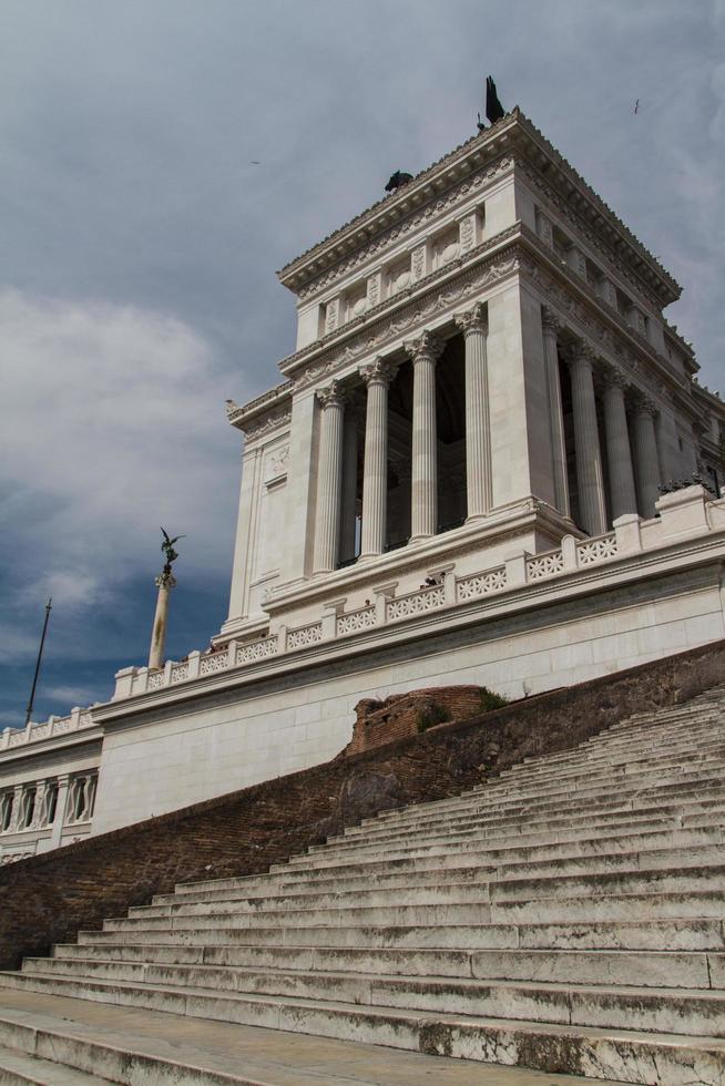 Rome, Italy, 2022 - Equestrian monument to Victor Emmanuel II near Vittoriano at day in Rome, Italy photo