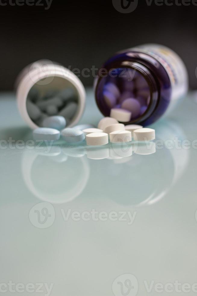 Vitamins and medicines. photo