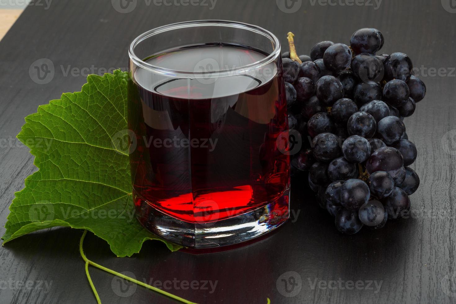 Grape juice and berries photo