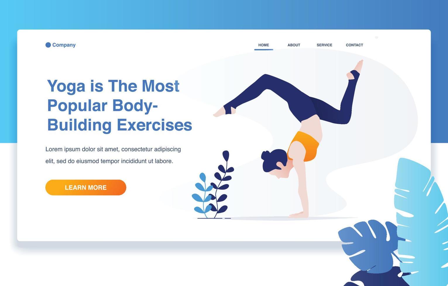 Woman Doing Yoga Pose Adho Mukha Vrksasana vector