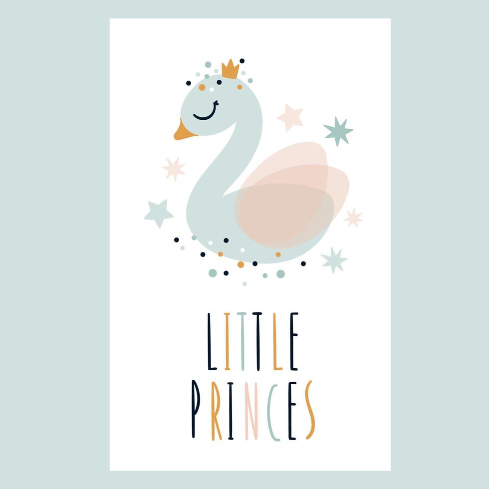 Little Swan Princess vector