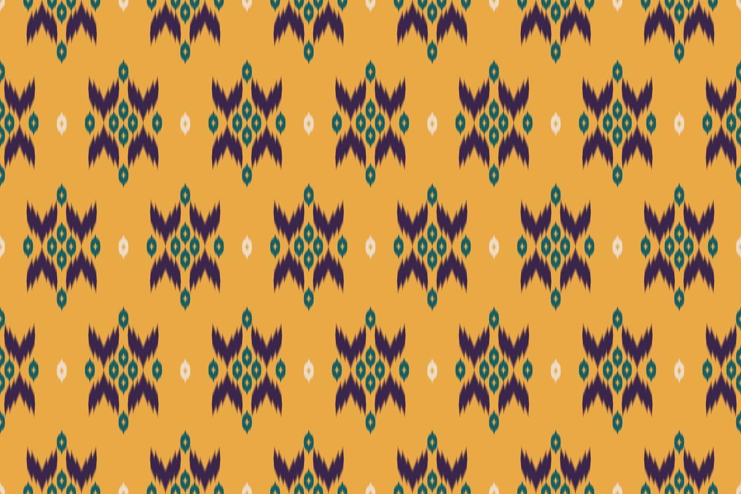 Ethnic oriental ikat seamless pattern traditional. Fabric Indian style. Design for background, wallpaper, vector illustration, fabric, clothing, carpet, textile, batik, embroidery.