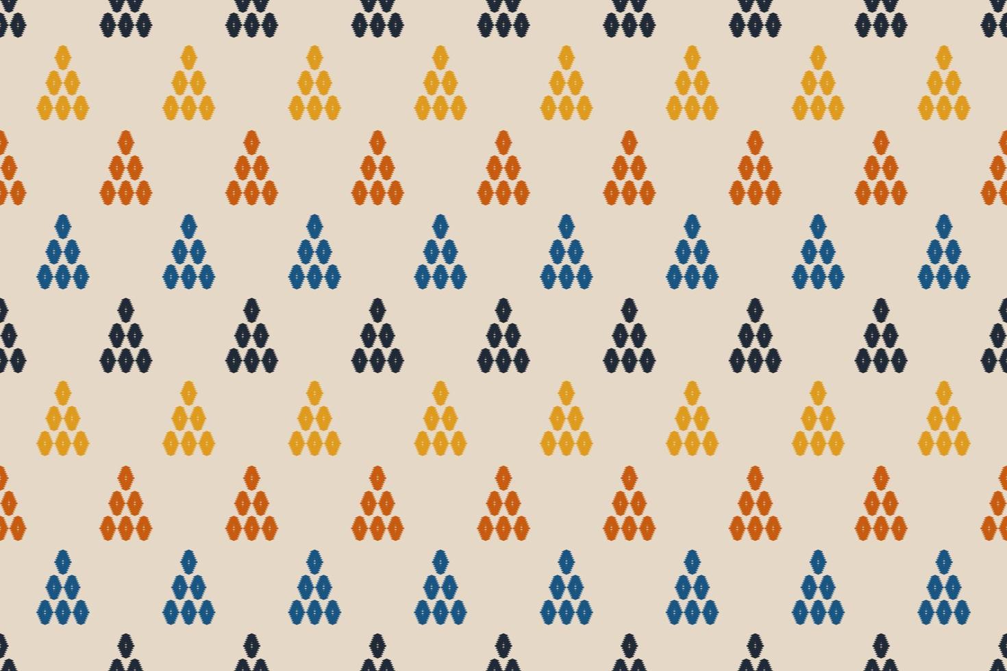Geometric ethnic oriental ikat seamless pattern traditional. Fabric Indian style. Design for background, wallpaper, vector illustration, fabric, clothing, carpet, textile, batik, embroidery.