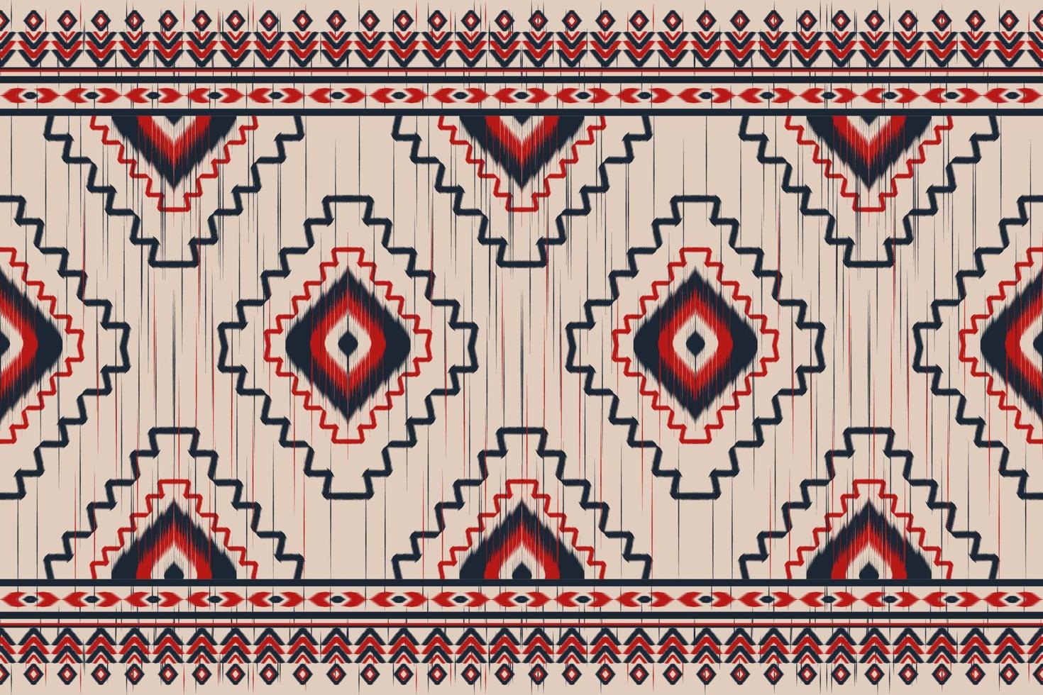 patrón de alfombra ikat art. patrón étnico sin costuras en tribal. estilo americano, mexicano. diseño para fondo, papel pintado, ilustración vectorial, tela, ropa, moqueta, textil, batik, bordado. vector