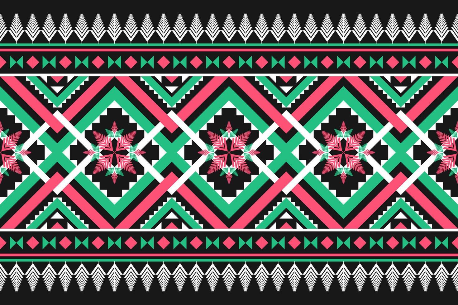 Beautiful ethnic pattern art. Seamless pattern in tribal, folk embroidery, and Mexican style. Geometric striped. Design for background, wallpaper, vector illustration, fabric, clothing, carpet.