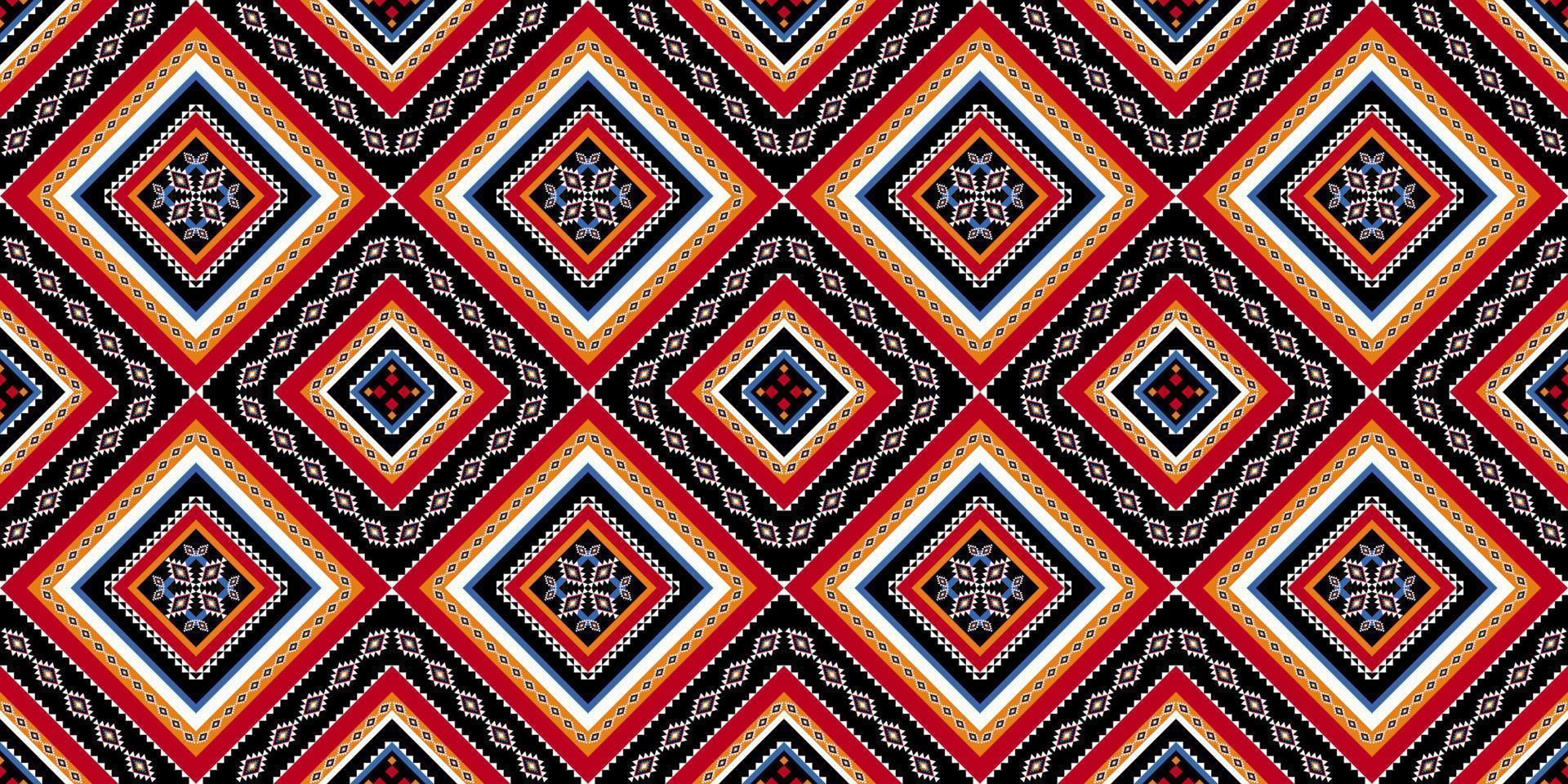 Abstract ethnic pattern art. Seamless pattern in tribal, folk embroidery, and Mexican style. Geometric striped. Design for background, wallpaper, vector illustration, fabric, clothing, carpet.