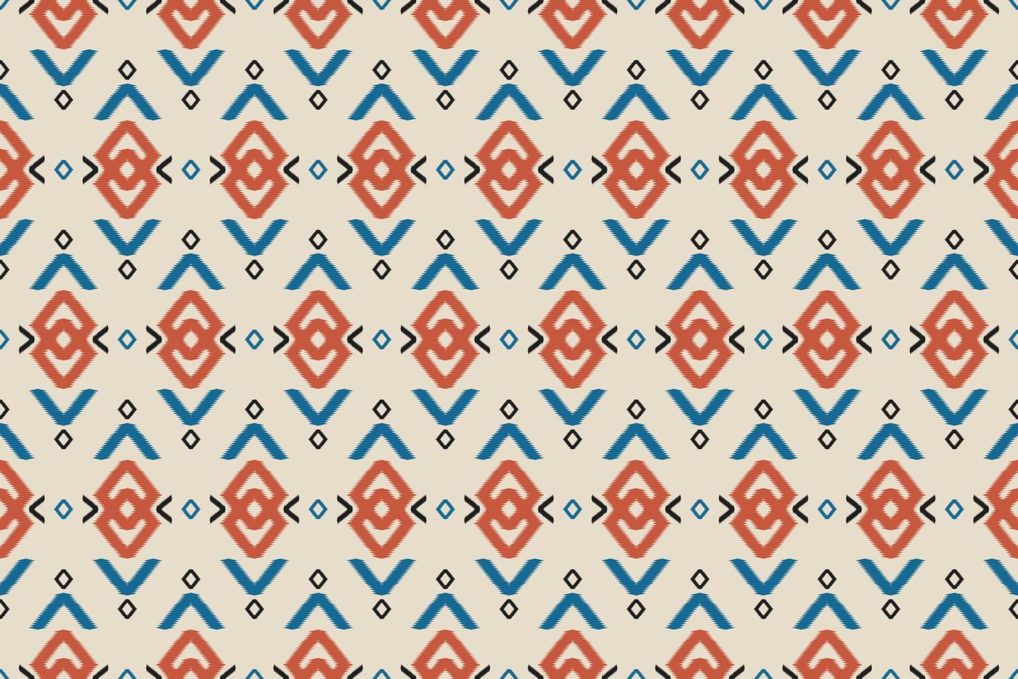 Geometric ethnic oriental ikat seamless pattern traditional. Fabric Indian style. Design for background, wallpaper, vector illustration, fabric, clothing, carpet, textile, batik, embroidery.