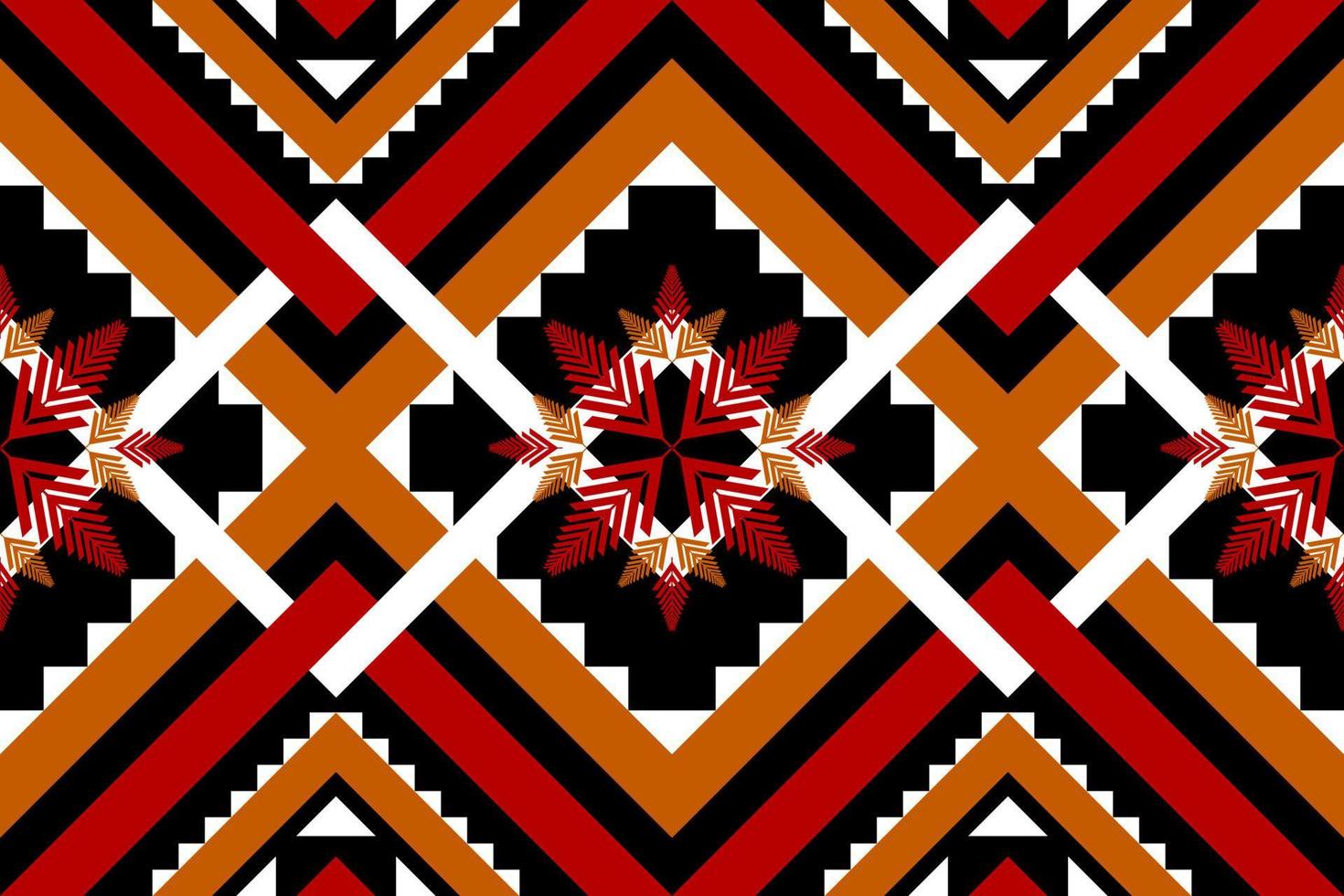 Geometric ethnic pattern art. Seamless pattern in tribal, folk embroidery, and Mexican style. Design for background, wallpaper, vector illustration, fabric, clothing, carpet.