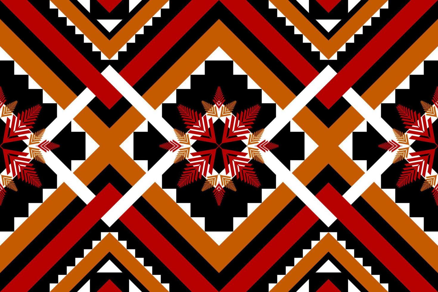 arte de patrones étnicos geométricos. patrón impecable en estilo tribal, bordado folclórico y mexicano. diseño para fondo, papel tapiz, ilustración vectorial, tela, ropa, alfombra. vector