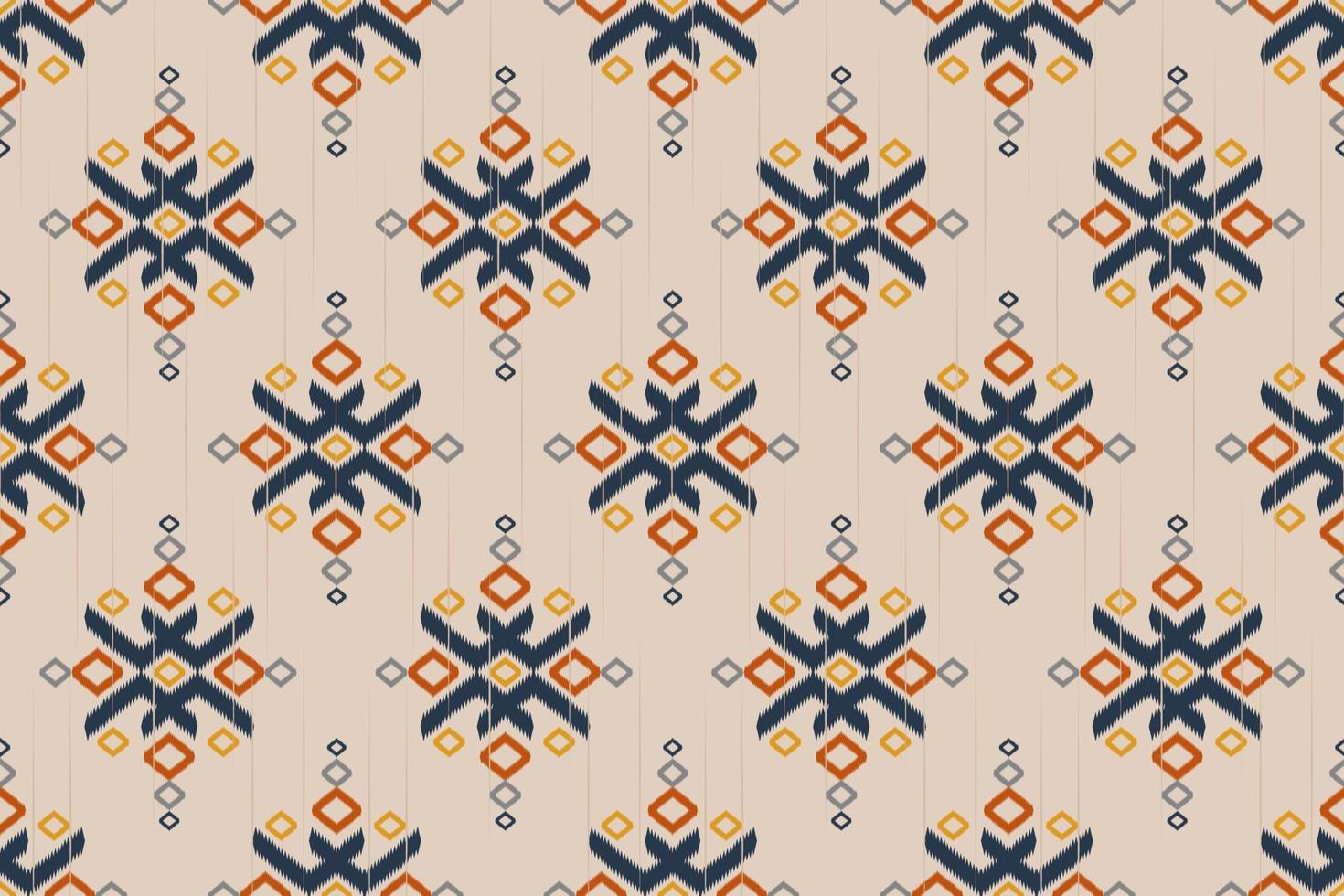 geométrico étnico oriental ikat de patrones sin fisuras tradicional. tela estilo indio. diseño para fondo, papel pintado, ilustración vectorial, tela, ropa, moqueta, textil, batik, bordado. vector
