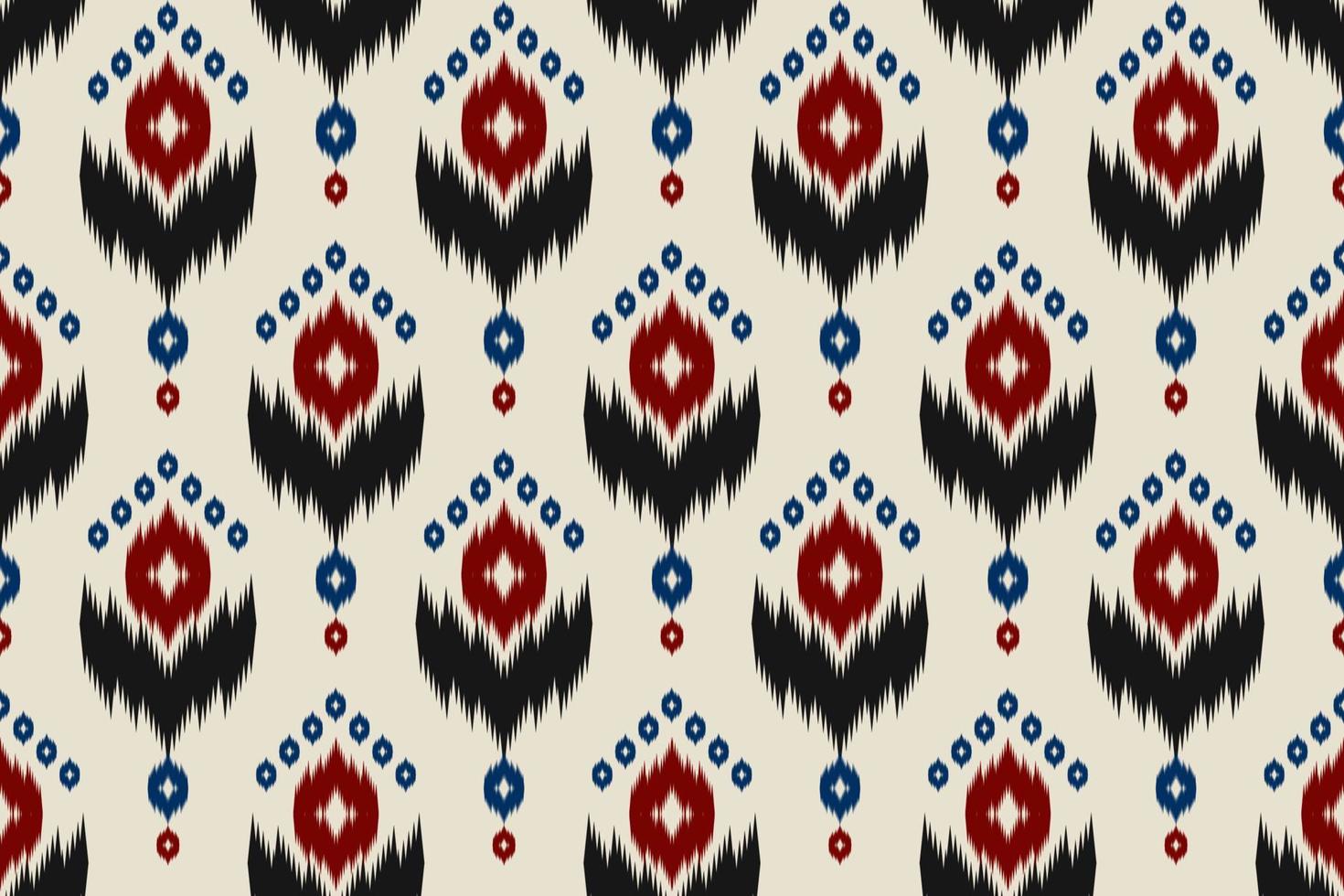 Ethnic oriental ikat seamless pattern traditional. Fabric Indian style. Design for background, wallpaper, vector illustration, fabric, clothing, carpet, textile, batik, embroidery.