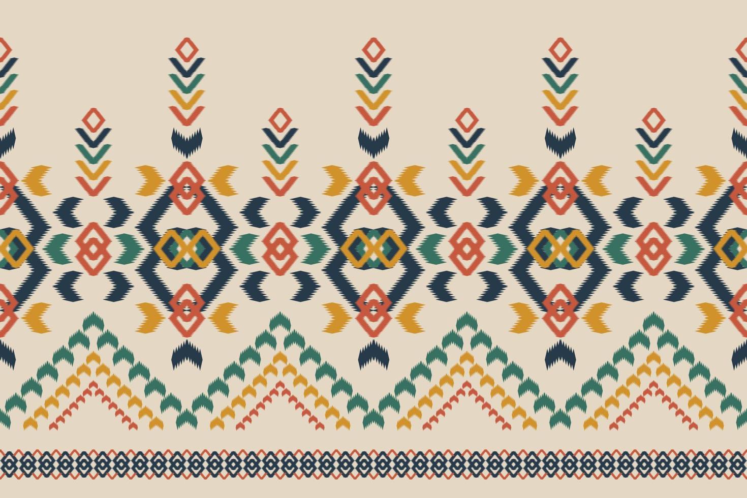 arte de patrones étnicos abstractos. ikat de patrones sin fisuras tradicional. estilo americano, mexicano. diseño para fondo, papel pintado, ilustración vectorial, tela, ropa, moqueta, textil, batik, bordado. vector