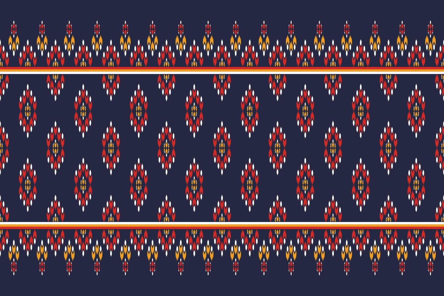 arte de patrón étnico de alfombras. ikat de patrones sin fisuras tradicional. estilo americano, mexicano. diseño para fondo, papel pintado, ilustración vectorial, tela, ropa, moqueta, textil, batik, bordado. vector