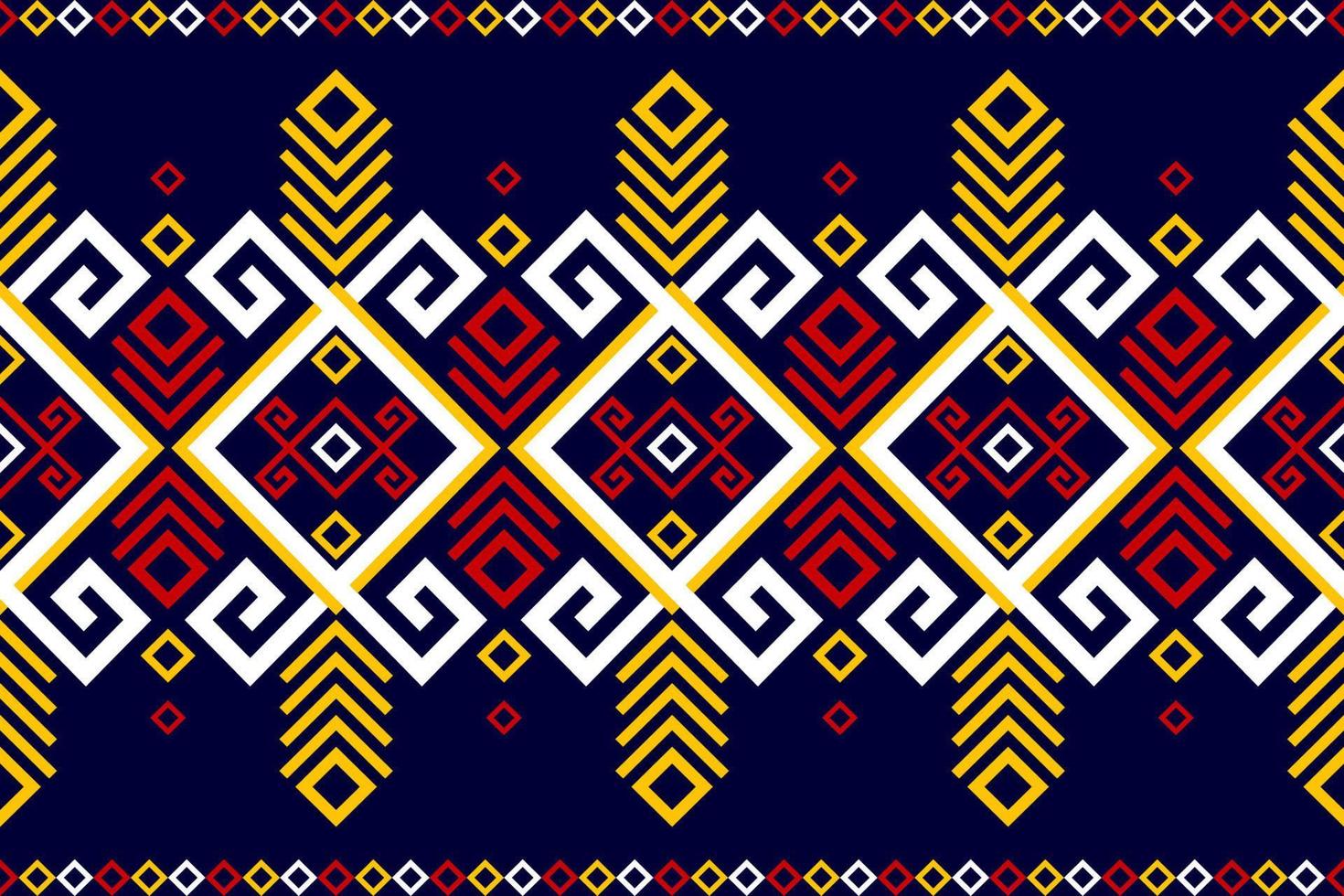 hermoso arte de patrones étnicos. patrón impecable en estilo tribal, bordado folclórico y mexicano. rayas geométricas. diseño para fondo, papel tapiz, ilustración vectorial, tela, ropa, alfombra. vector