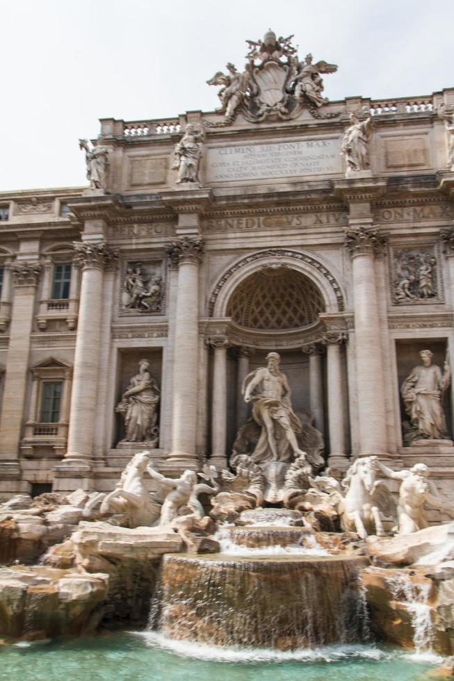 Rome, Italy, 2022 - Fountain di Trevi - most famous Rome's fountains in the world. Italy. photo