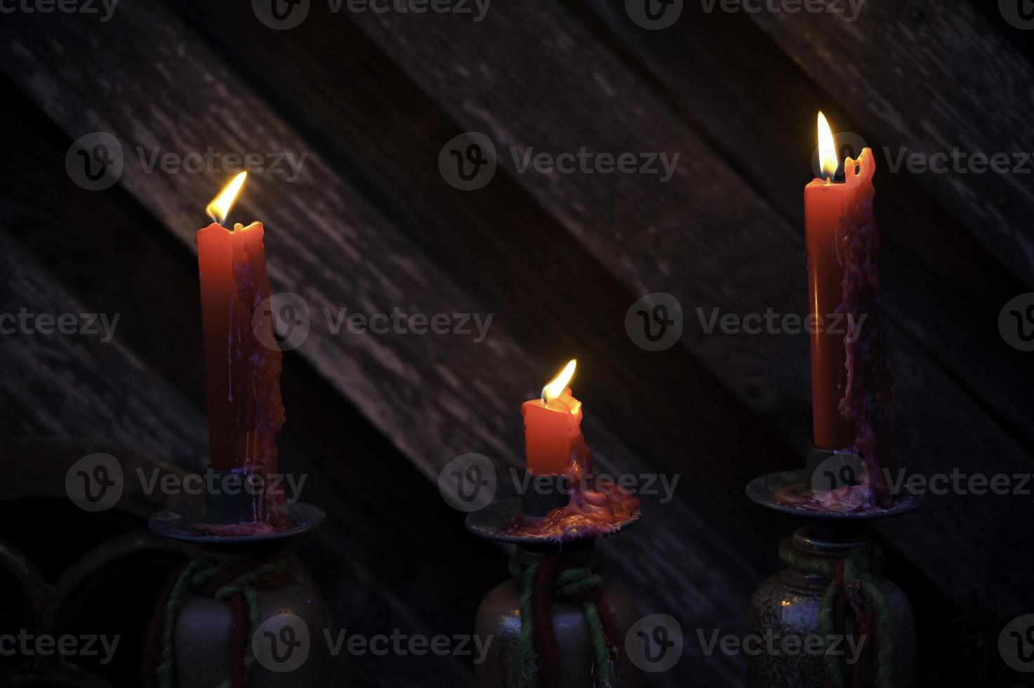 candles in the garden photo