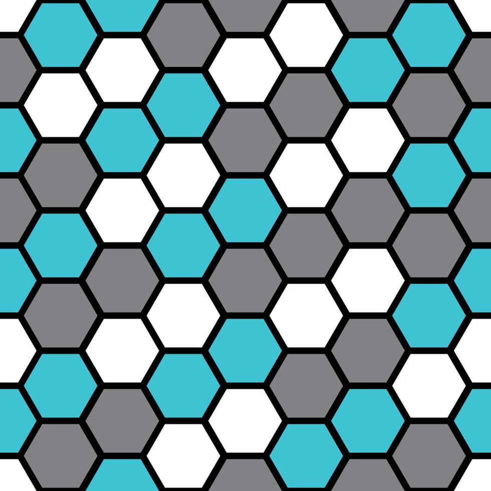 geometric seamless pattern blue and grey color. abstract pattern with black background vector
