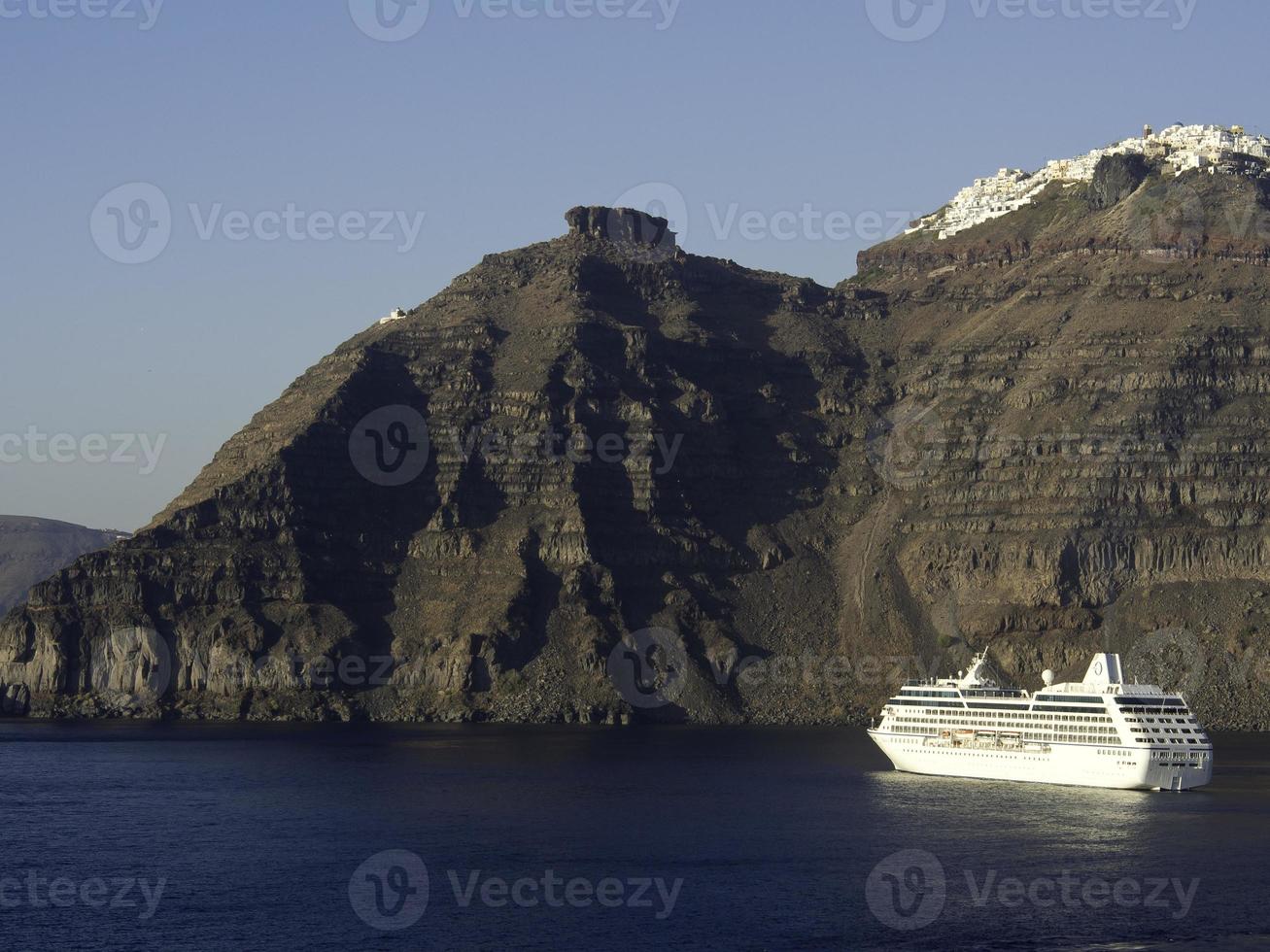 the island of Santorin photo