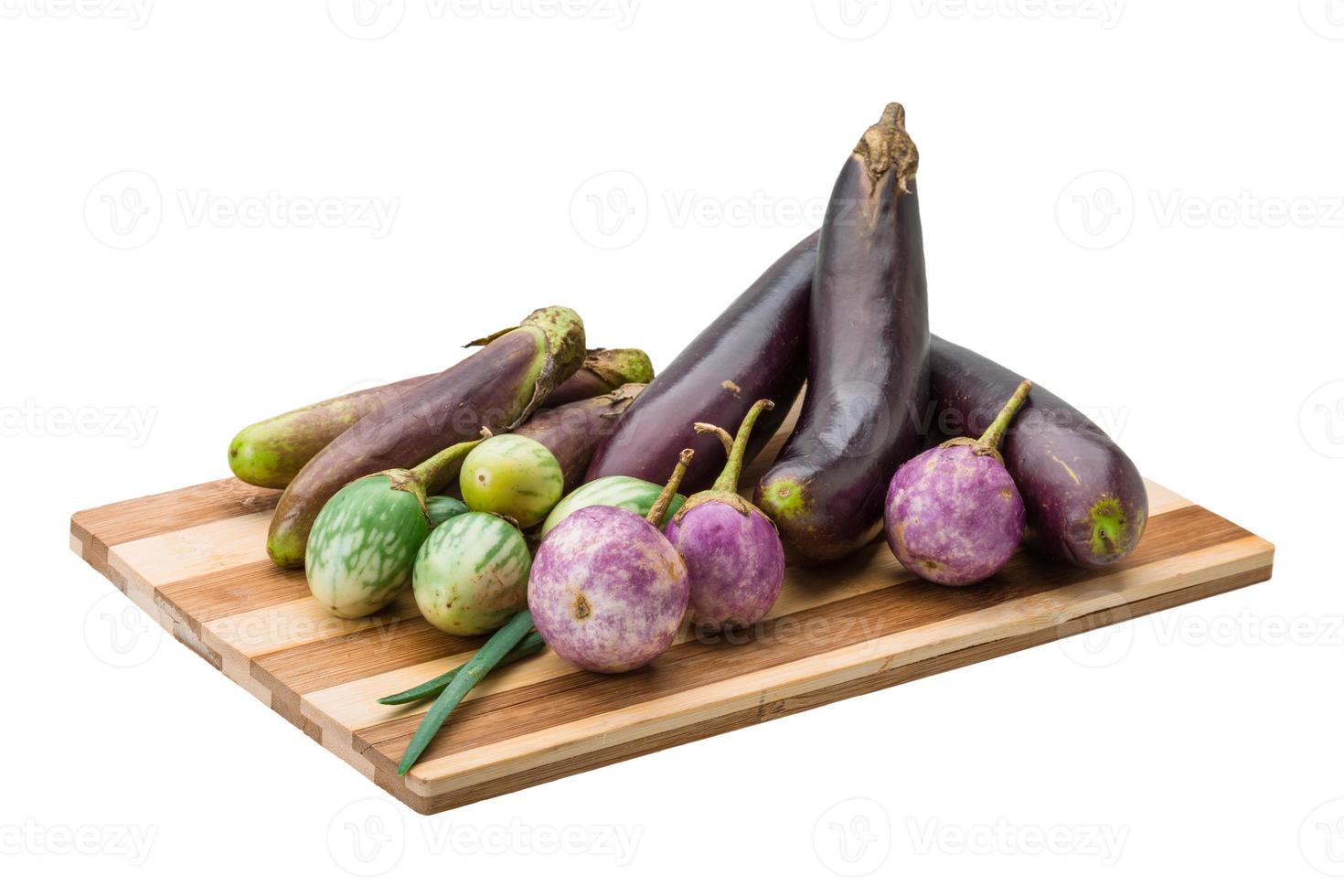 Asian egg-plant assortie photo