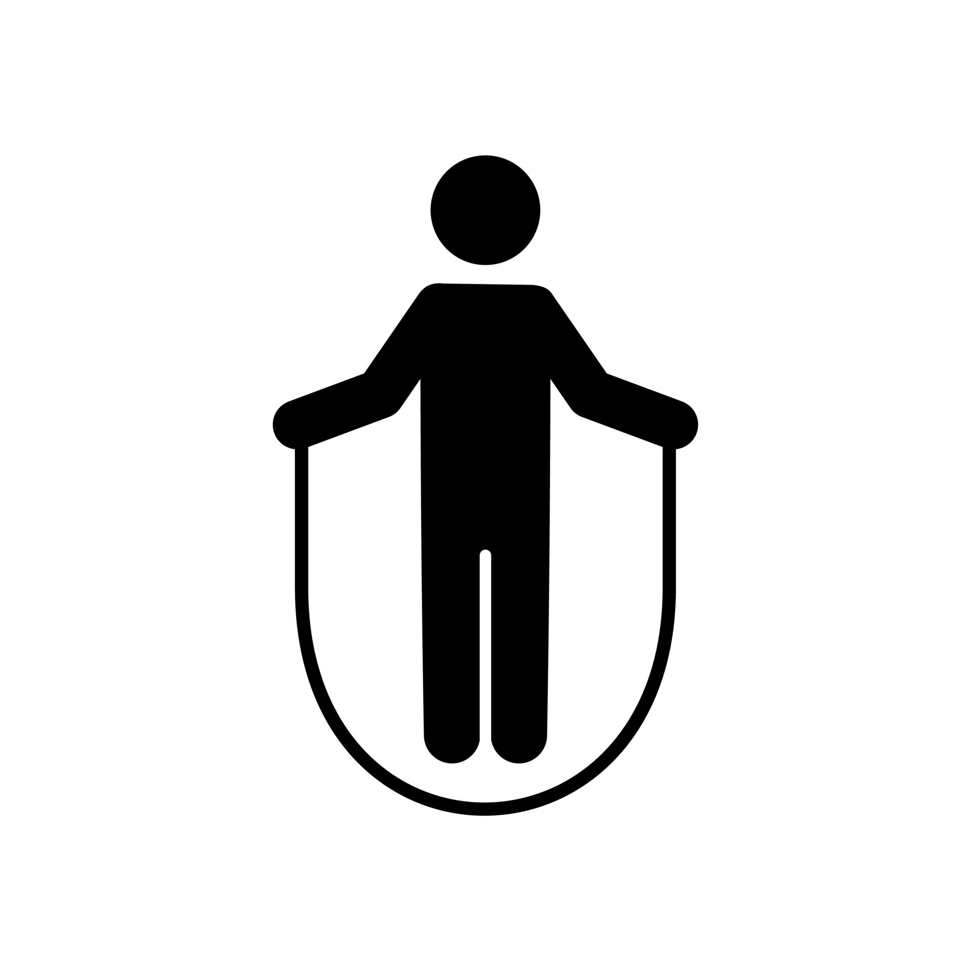 icono de saltar la cuerda 10913564 Vector en Vecteezy