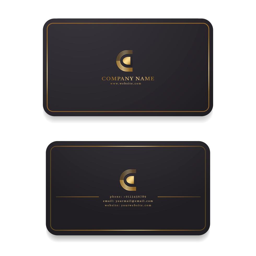 elegant business card templates perfect for reputable company business card design vector