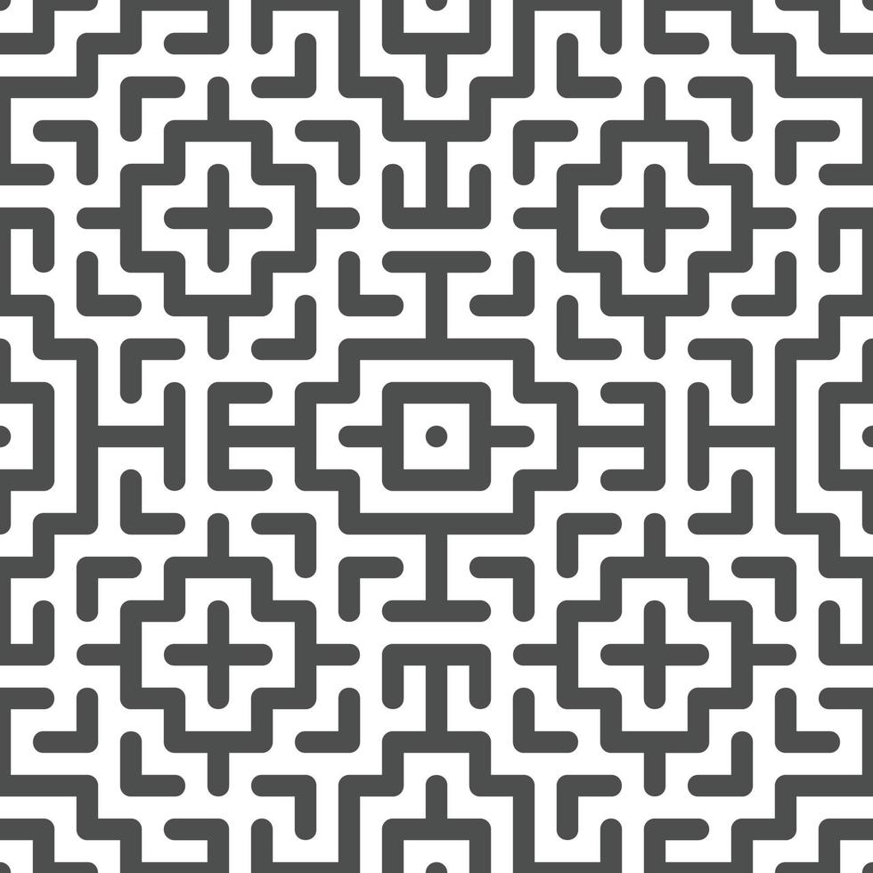 Abstract seamless geometric shape lines pattern 10 vector