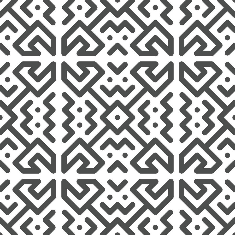 Abstract seamless geometric shape lines pattern vector