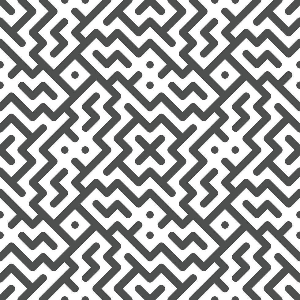 Abstract seamless geometric shape lines pattern 10 vector