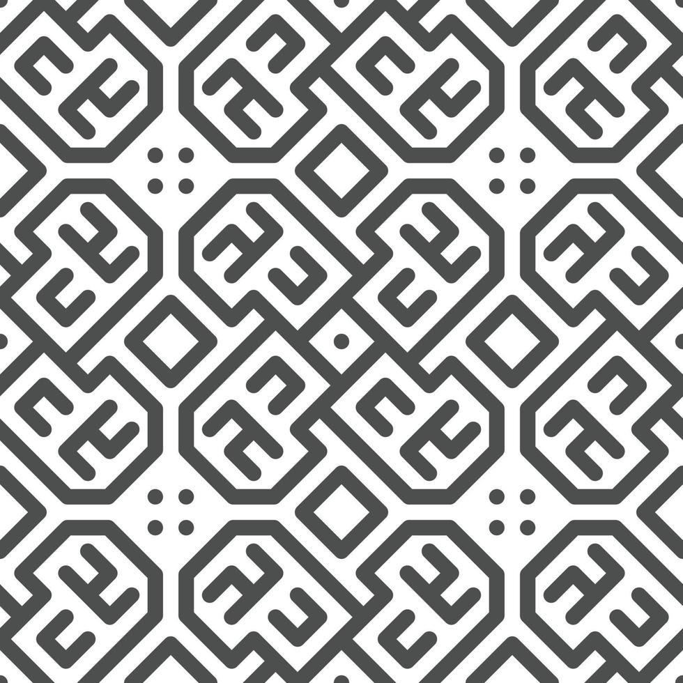 Abstract seamless geometric shape lines pattern vector