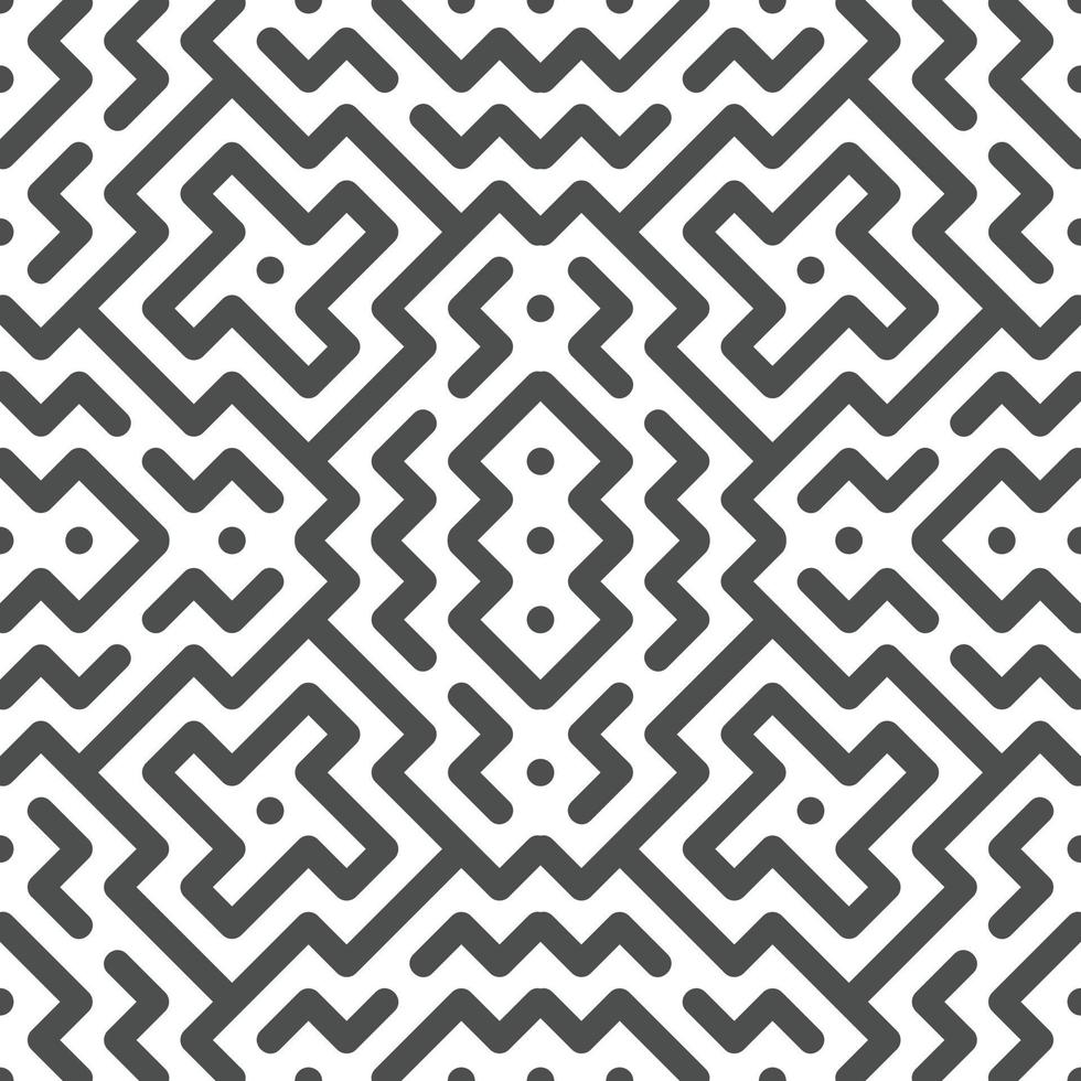 Abstract seamless geometric shape lines pattern 10 vector