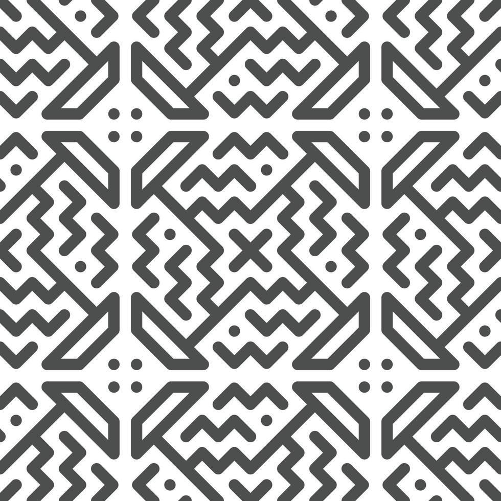 Abstract seamless geometric shape lines pattern vector