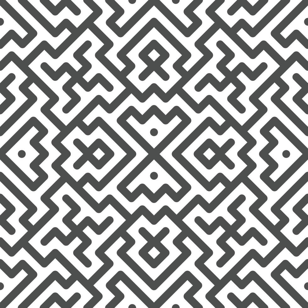 Abstract seamless geometric shape lines pattern 10 vector