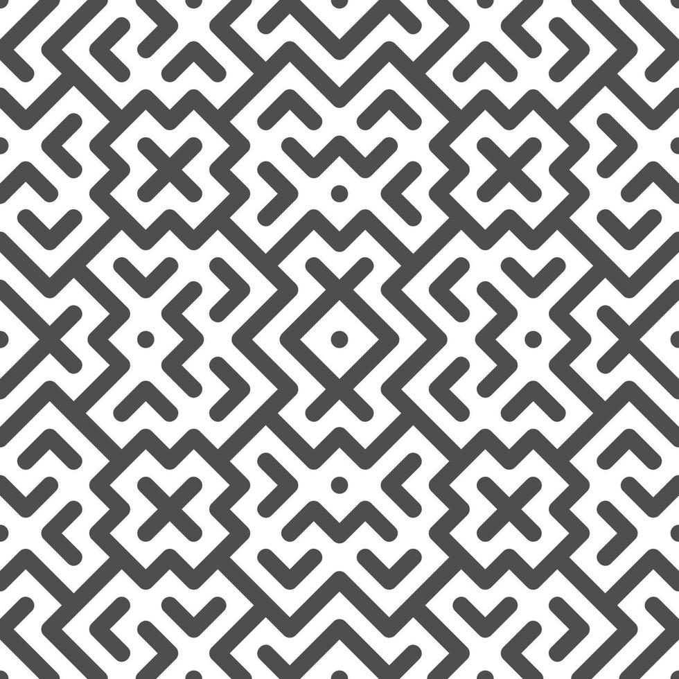 Abstract seamless geometric shape lines pattern 10 vector