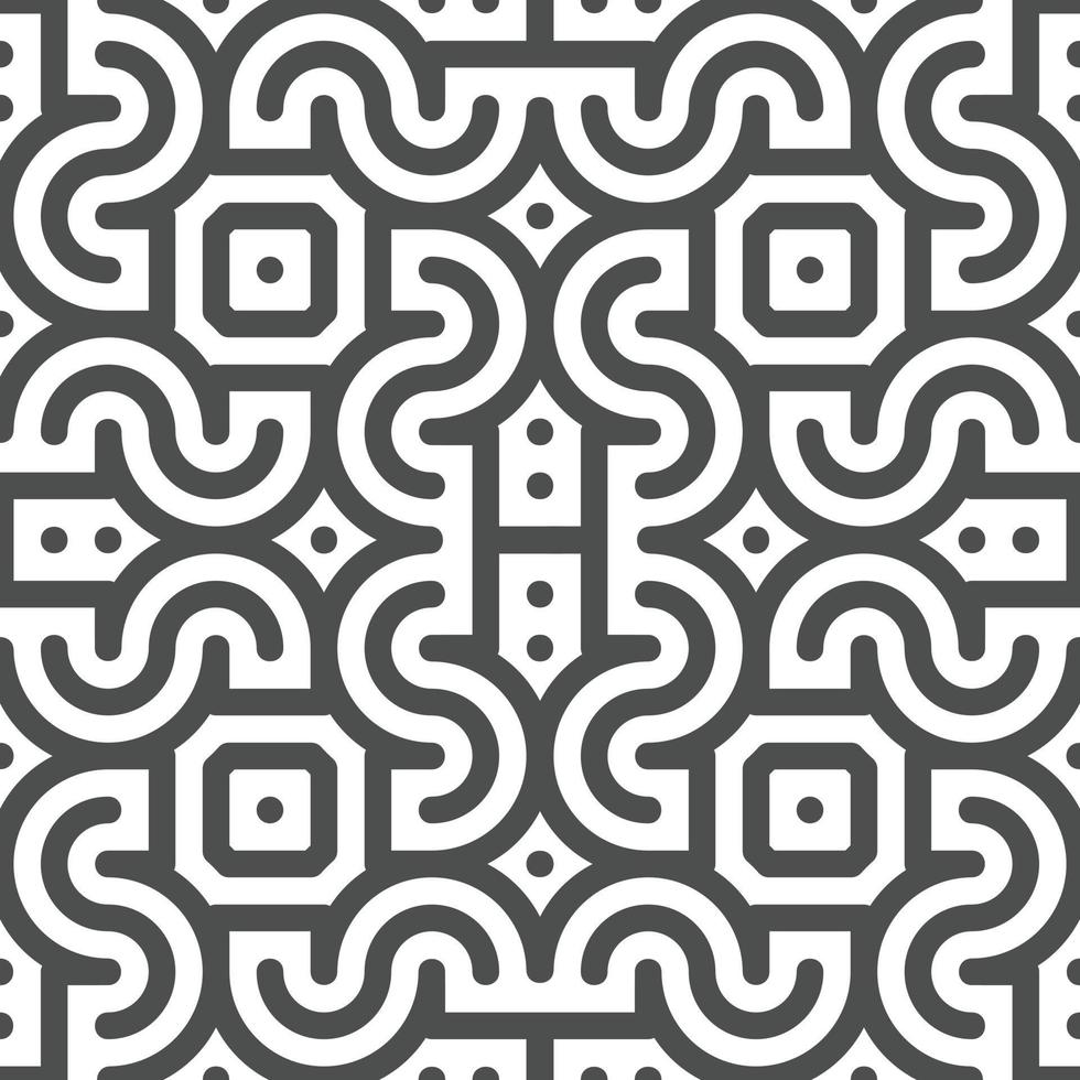 Abstract seamless geometric shape lines pattern vector