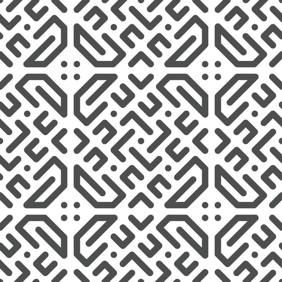 Abstract seamless geometric shape lines pattern vector