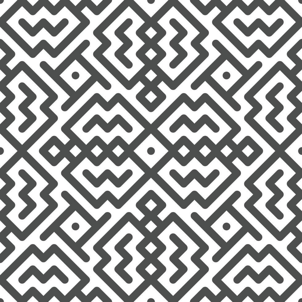 Abstract seamless geometric shape lines pattern vector