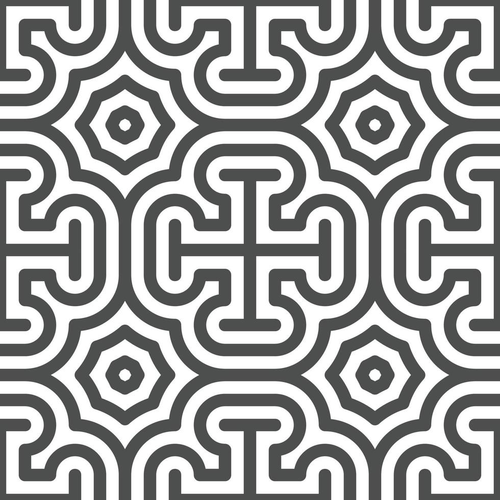 Abstract seamless geometric shape lines pattern vector