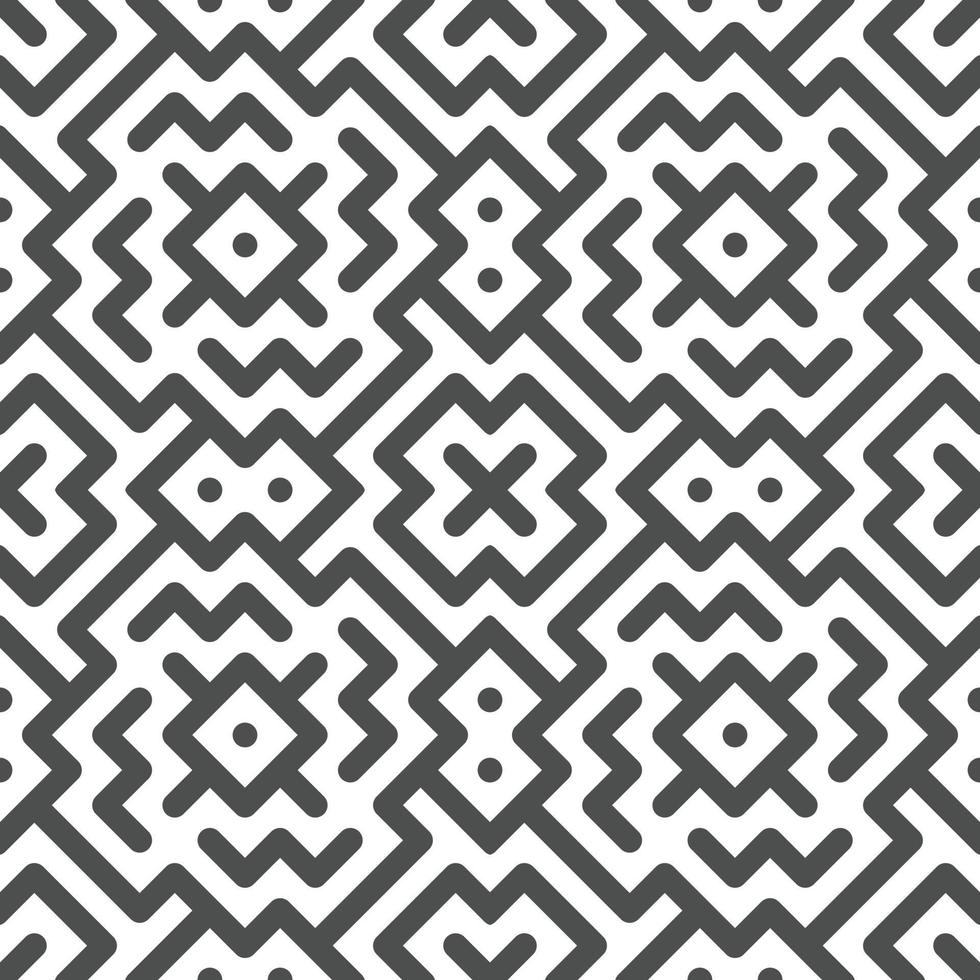 Abstract seamless geometric shape lines pattern vector