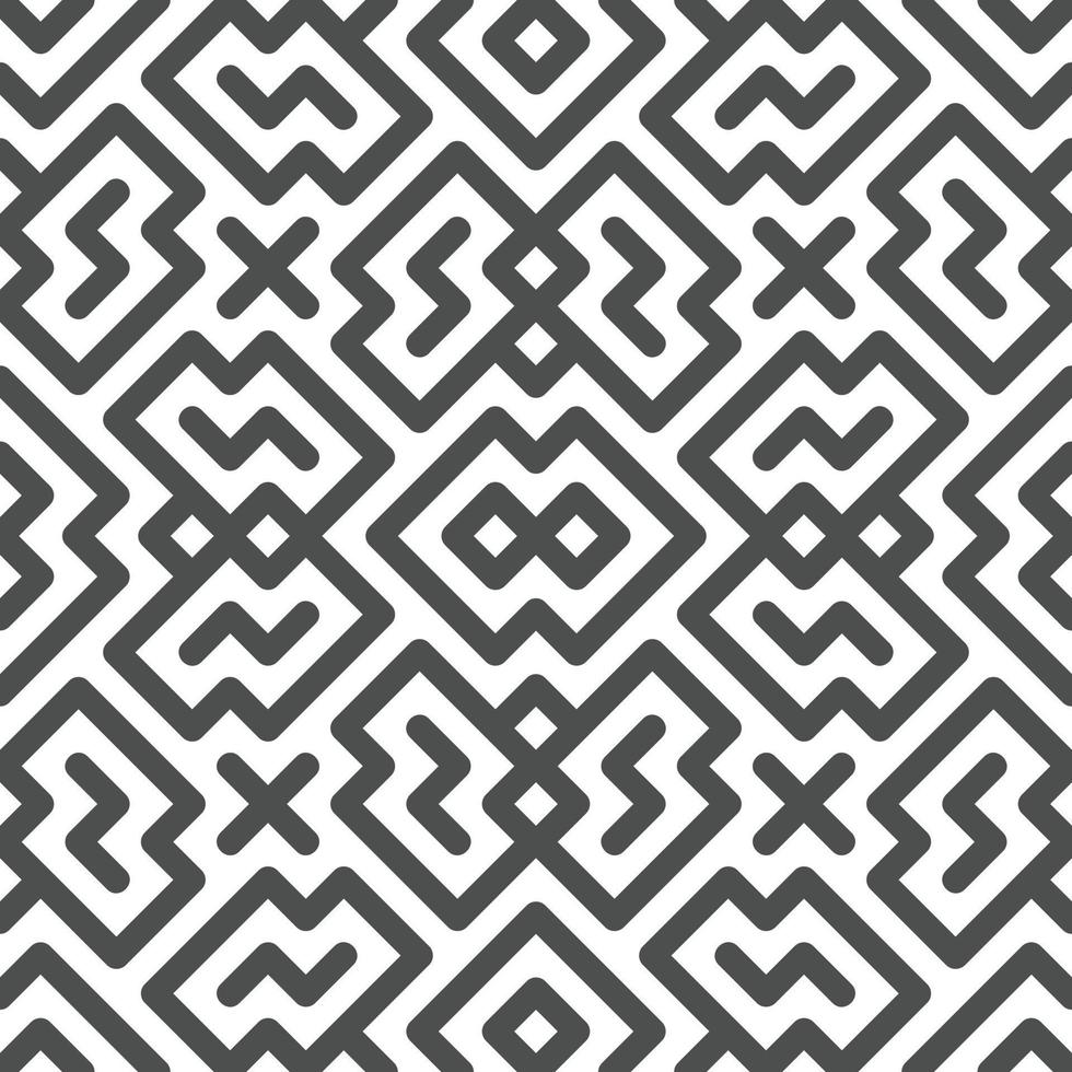 Abstract seamless geometric shape lines pattern 10 vector
