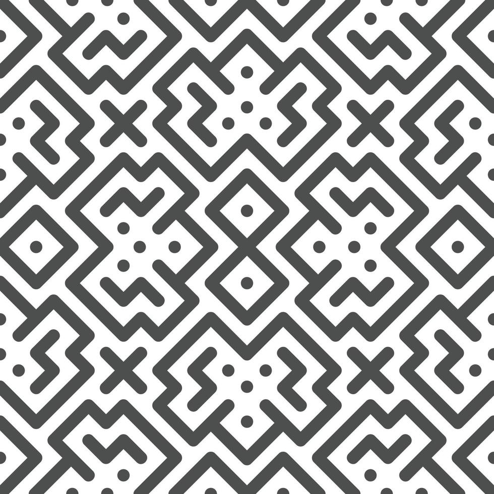 Abstract seamless geometric shape lines pattern 10 vector
